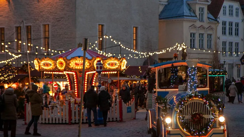 Tallinn, Estlands Hauptstadt zur Vorweihnachtszeit