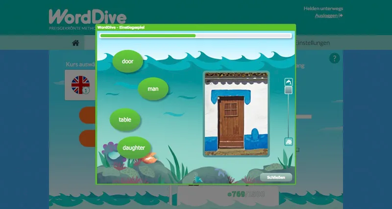 WordDive - Das Einstiegsspiel